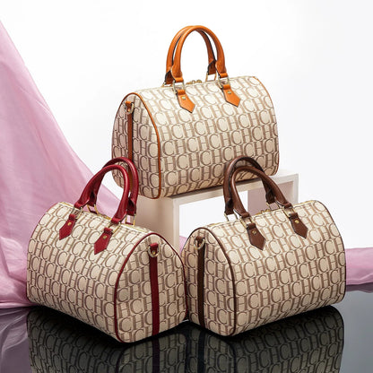 Autumn and Winter New Retro Classic Style Fashion Women's Handbag Letter Printing Design Large Capacity Women's Shoulder Bag