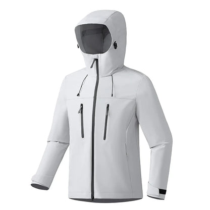 Women Men Waterproof Jacket Hiking Camping Trekking Windbreaker Unisex Outdoor Sporty Rain Coat Hooded Climbing Clothes