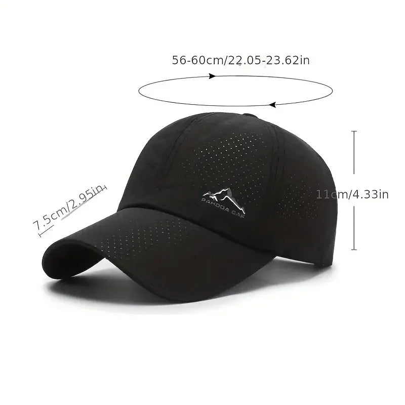 Unisex Lightweight Ventilated Mesh Baseball Cap - Stay Cool & Protected in Summer - Sun Shield for Women & Men, One Size Fits
