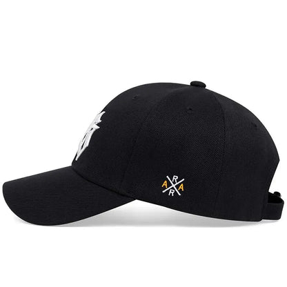 Unisex Gothic Letter Geometric Embroidery Baseball Caps Spring and Autumn Outdoor Adjustable Casual Hats Sunscreen Hat