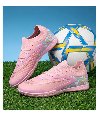 New Kid Match Boys Professional Non-Slip Comfortable Football Boots Sneakers Match Soccer Shoes Outdoor Sports Shoes Unisex