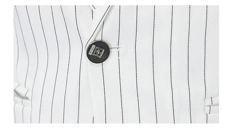 New Men's Fashion Business Gentleman Stripe Outdoor British Style Trend Wedding Banquet Luxe Outdoor Casual Blazer