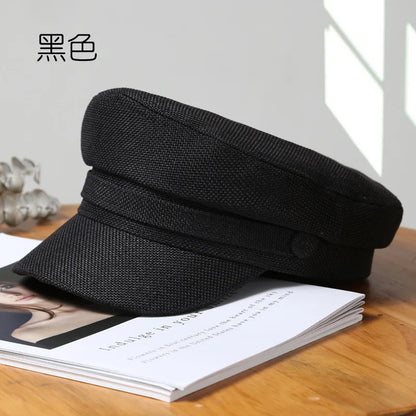Octagonal Hats Women Beret Girls Octagonal Flat Cap Cotton Navy Hats for Women Stylish Artist Painter Newsboy Hats Army Cap