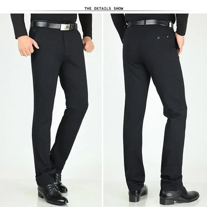 Men's Suit Pants High Quality Summer Men Dress Pants Straight Business Mens Formal Pants Big Size Classical Trousers