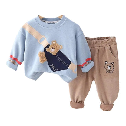 New Spring Autumn Baby Girl Clothes Children Boys T-Shirt Pants 2Pcs/Sets Toddler Casual Costume Infant Outfits Kids Tracksuits