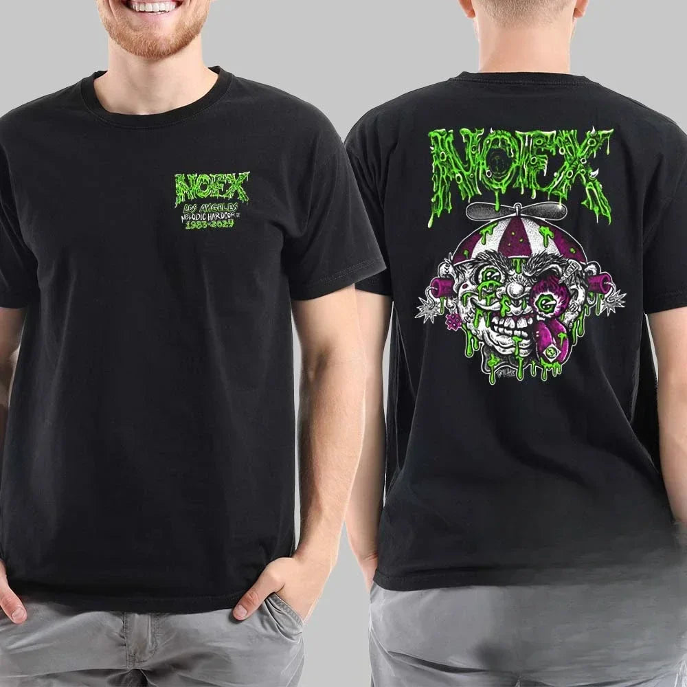 Men Women Fans Essentials Short Sleeve Tops Fashion Brand Summer Casual Daily Tee NOFX Rock Band Graphic Cotton T-shirt Unisex