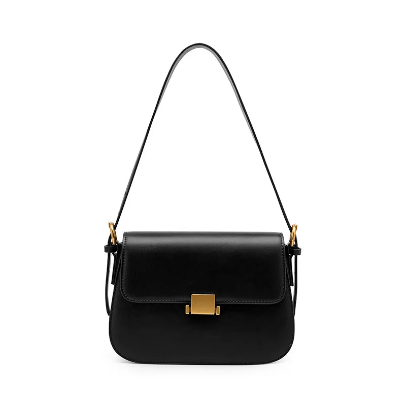 Cowhide Women's Bag 2024 New Genuine Leather Fashion Women Shoulder Bags High Quality Luxury Female Crossbody Bag 2126