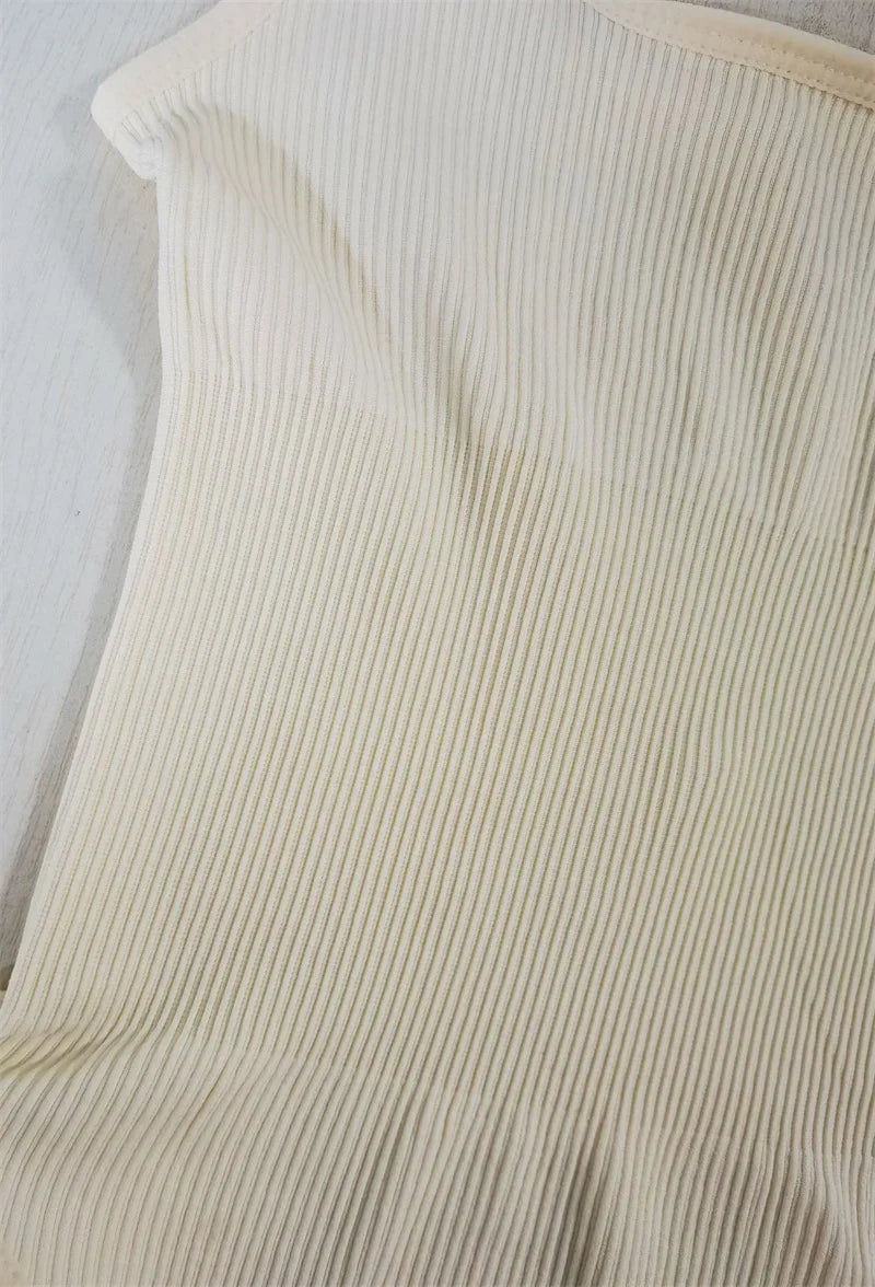 Ribbed Tummy Jumpsuit Daily Shaper Bodysuits Light Control Compress Tummy Control Open Crotch Shapewear Suits Open Crotch