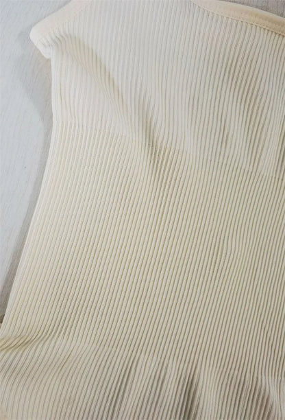 Ribbed Tummy Jumpsuit Daily Shaper Bodysuits Light Control Compress Tummy Control Open Crotch Shapewear Suits Open Crotch
