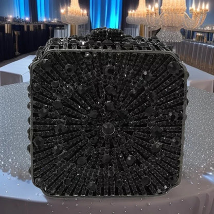 New Rhinestone Clutch Purse Women Elegant Wedding Party Bride Bag Prom Evening Handbag Sparkly Crystal Diamond Birthday Gift