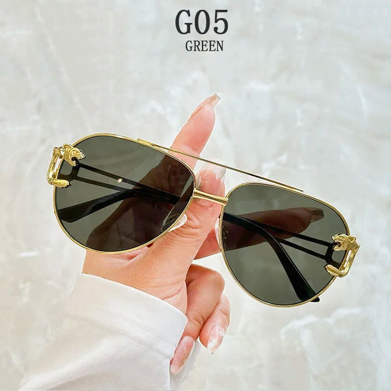 Luxury Sunglasses Women 2025 Fashion Glasses Vacation Oval Sunglass Luxe Femme Lunette Soleil Femme Lentes De Sol Mujer Vintage