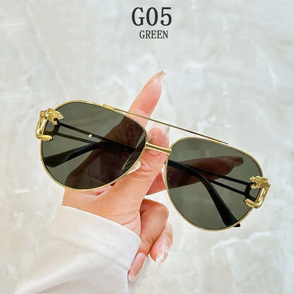Luxury Sunglasses Women 2025 Fashion Glasses Vacation Oval Sunglass Luxe Femme Lunette Soleil Femme Lentes De Sol Mujer Vintage