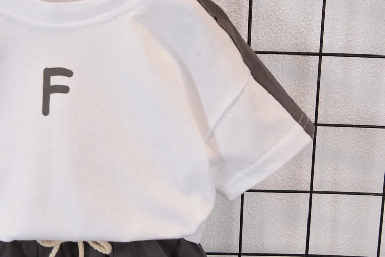 Summer Baby Boys Clothes Suits Fashion Children Letter T-shirts+Shorts 2Pcs/Sets Kids Clothing Casual Outfits Infant Tracksuit