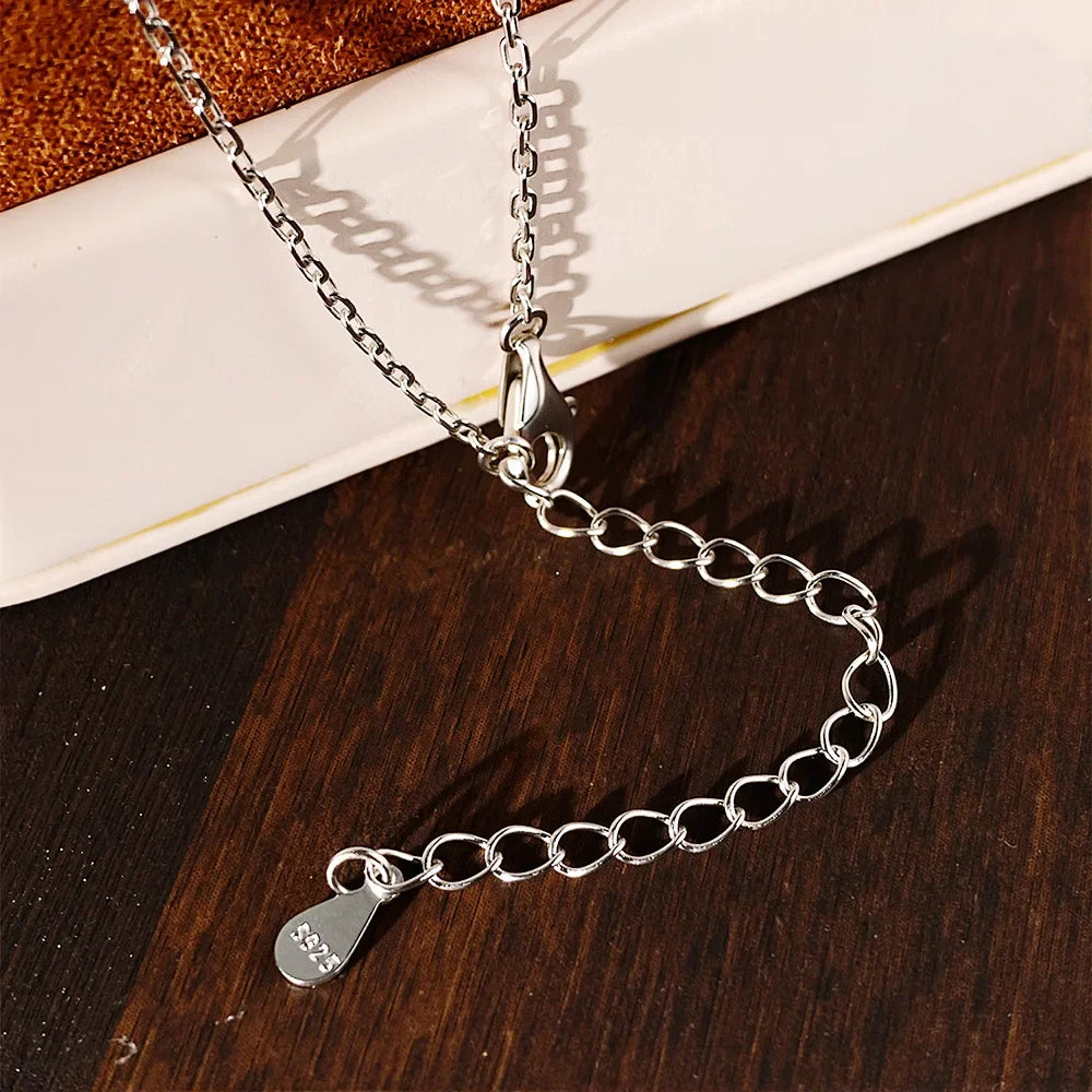 7.6ct Pear Cut Moissanite Pandent Necklaces for Women 925 Sterling Silver 18k Plated Gradient Gemstone Wedding Necklace