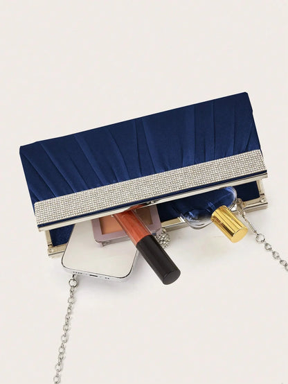 Fashionable, elegant, sparkling rhinestone women's clutch, evening bag, party bag, exquisite and charming ball banquet bag.