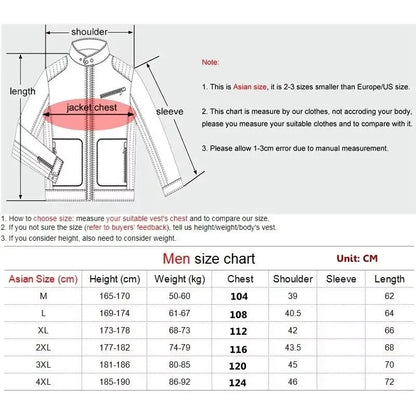 Men Vest Windproof Vest Men Jacket Sleeveless Vest Winter Jacket Casual Coat Men Down Cotton Warm Thick Waistcoat Thick Gilet