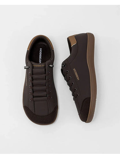 Barefoot Shoes Unisex Wide Toe Artificial Leather Sneakers Zero Drop Slip On Outdoor Lightweight Comfortable Shoes