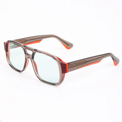 2026 New Fashion Thick Large Frame Man Sunglasses High Quality Handmade Acetate Retro UV400 Protection Goggles Women Sun Glasses