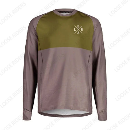 Men's Motorcycle Lrga Jersey MTB BMX Mountain Bike T-Shirt Long Sleeve Downhill Loose Rider Jersey MX Endurance Race Clothing