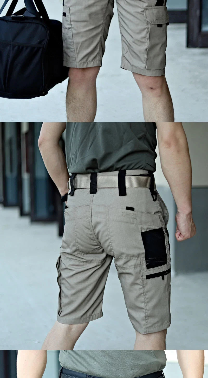 Tactical Camouflage Shorts Outdoor Work Pants Men's Multi-pocket Casual Cargo Short Pants Quick Dry Wear-resisting Shorts Male