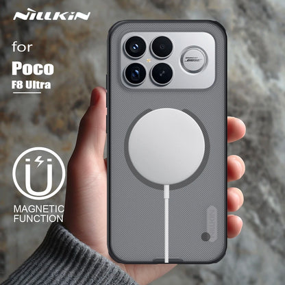 جراب حماية Nillkin Magnetic Super Frosted Shield Pro Magsafe كامل لهاتف Xiaomi Poco F8 Ultra
