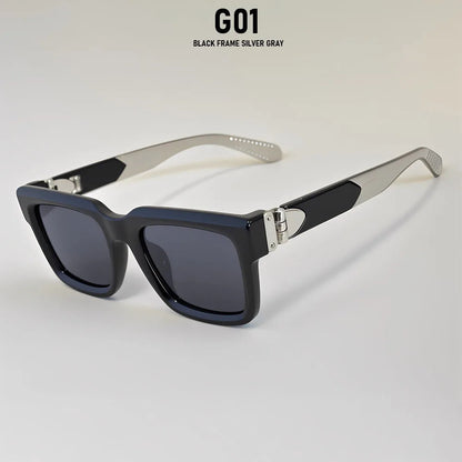 Blue Square Sunglass Men Luxury 2026 Sunglasses Women Trendy Woman Vintage Designer Fashion Glasses Gafas De Sol Hombre Lunette