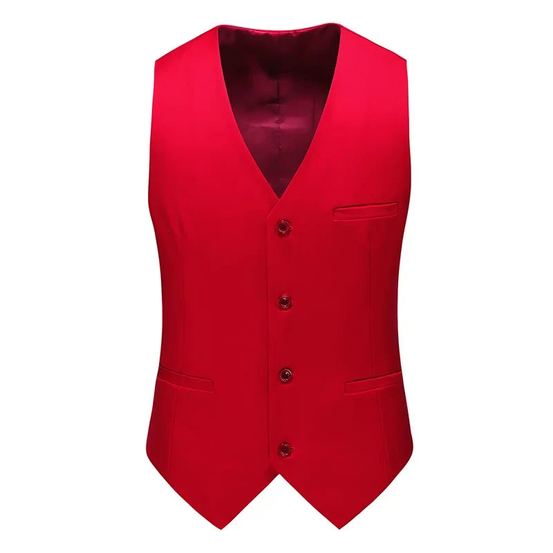 Vest for Men 17 Colors Solid Color Slim Single Breasted Waistcoat Business Fashion Casual High Quality Men Clothing Suit Vests