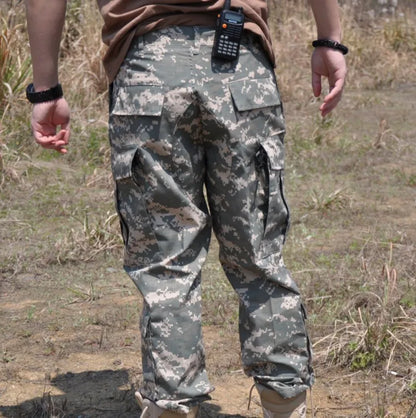 Men's Uniform Camouflage Tactical Multicam Cargo Pants Army Combat Long Trousers Fisthing Climbing Hunting Pants