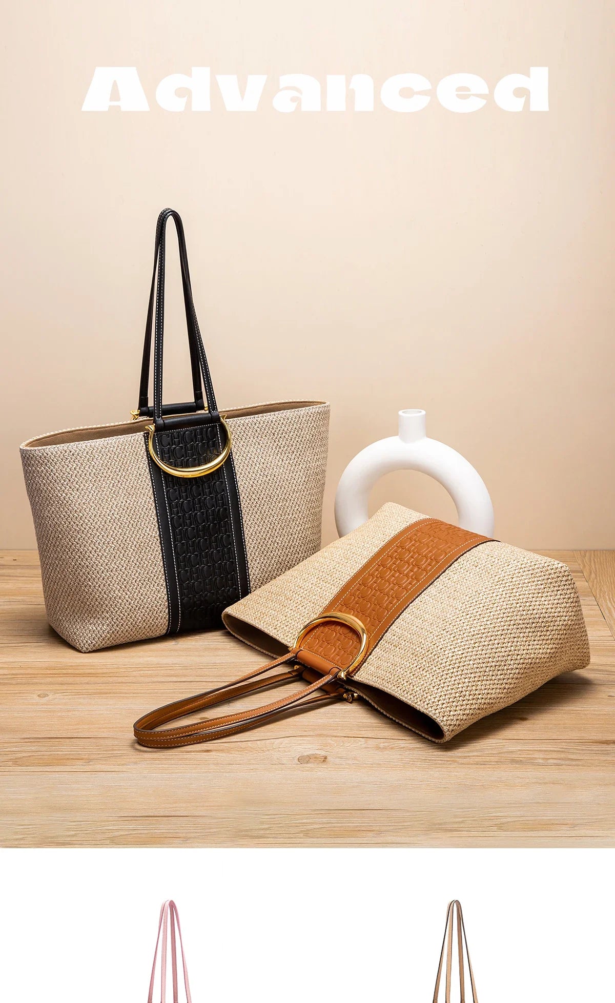 Women's Tote Bag New Large Capacity Brand Grass Weaving High Quality Handbag Women's Vacation Beach Bag Storage Bag
