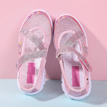 Girls Sandals Cartoon Sweet Soft Sole Children Beach Shoes Children's Summer Floral Sandals Princess Shoes Fashion Cute