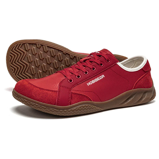 Women Men Barefoot Shoes Wide Toe Box Lightweight Sneakers Casual Color-Blocking Artificial Leather Walking Shoes