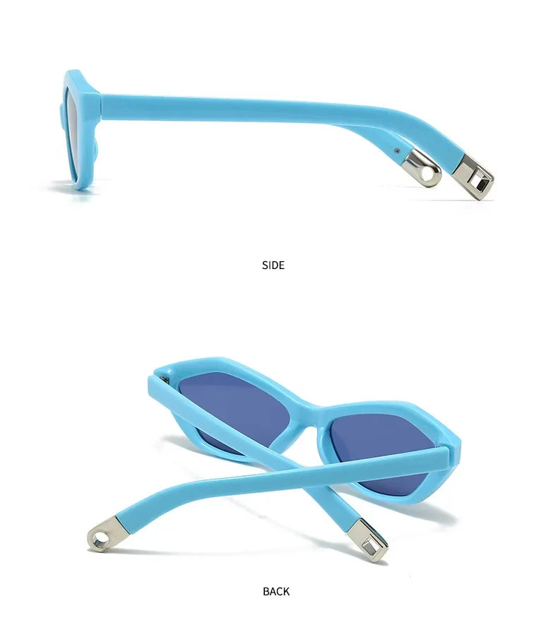 Fashion UV400 Cat Eye Sunglasses for Women Outdoor Stylish Retro Eyewear with Unique Temple Design Sun Glasses Gafas De Sol