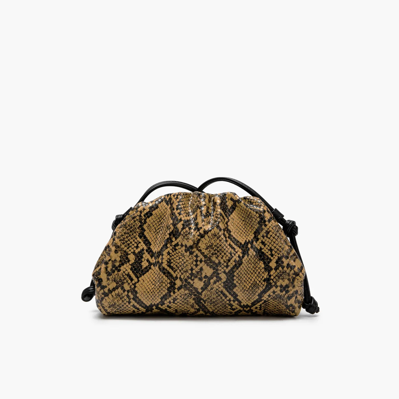 2026 Ruched Serpentine Dumpling Bags Women Pouch Handbag Cloud Clutch Snake Pattern Shoulder Crossbody Bag Luxury Designer Bag
