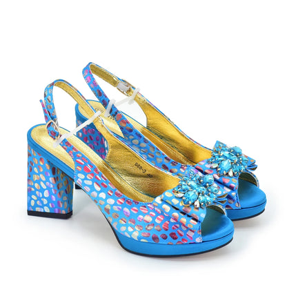 New Fashion Luxury Shoe and Bag Set for Party in Women Women Nigerian Italian Shoes and Bags Set Decorated with Rhinestone