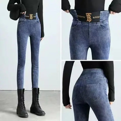 Jeans Oversize 26-38 Slim Denim Pants Women's High Waist Skinny Jean Vintage Wash Pencil Stretch Vaqueros Leggings Pantalones