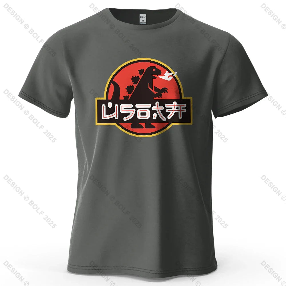 Japan Printed Men's T-Shirt 100% Cotton Oversized Harajuku Graphic Tees for Women Tops Tees Casual Streetwear