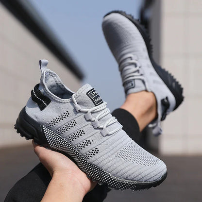 Men Casual Sneakers Mesh Lightweight Breathable Soft Soled Running Shoes Slip-on Male Flats Loafers Shoe Trainers Zapatos Hombre