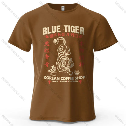 Trendy Printed Men's T-Shirt 100% Cotton Oversized Cultural Graphic Tees for Women Tops Tees Casual Streetwear