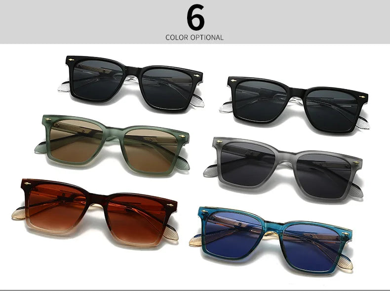 2025 Square Sunglasses Women Trendy Vintage Sunglass Men Luxury Fashion Glasses Dropshipping Gafas De Sol Hombre Sonnenbrille