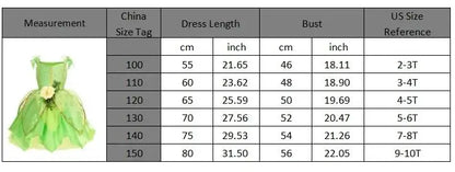 Summer Girls Tinkerbell Fairy Dresses Up for Girls Costume Kids Cosplay Flower Fairy Princess Clothes Christmas Party Outfit
