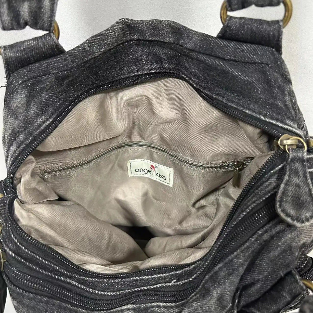 Women Handbags Satchel Top-handle Handbag Denim Shoulder Bag Dumpling Pack Give Gifts Shoulder Bags Phone Money Pack