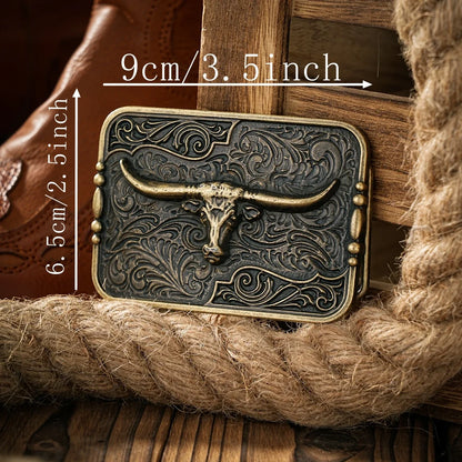 Western Style Plate Buckle Belt Metal Buckle One Belt Buckle