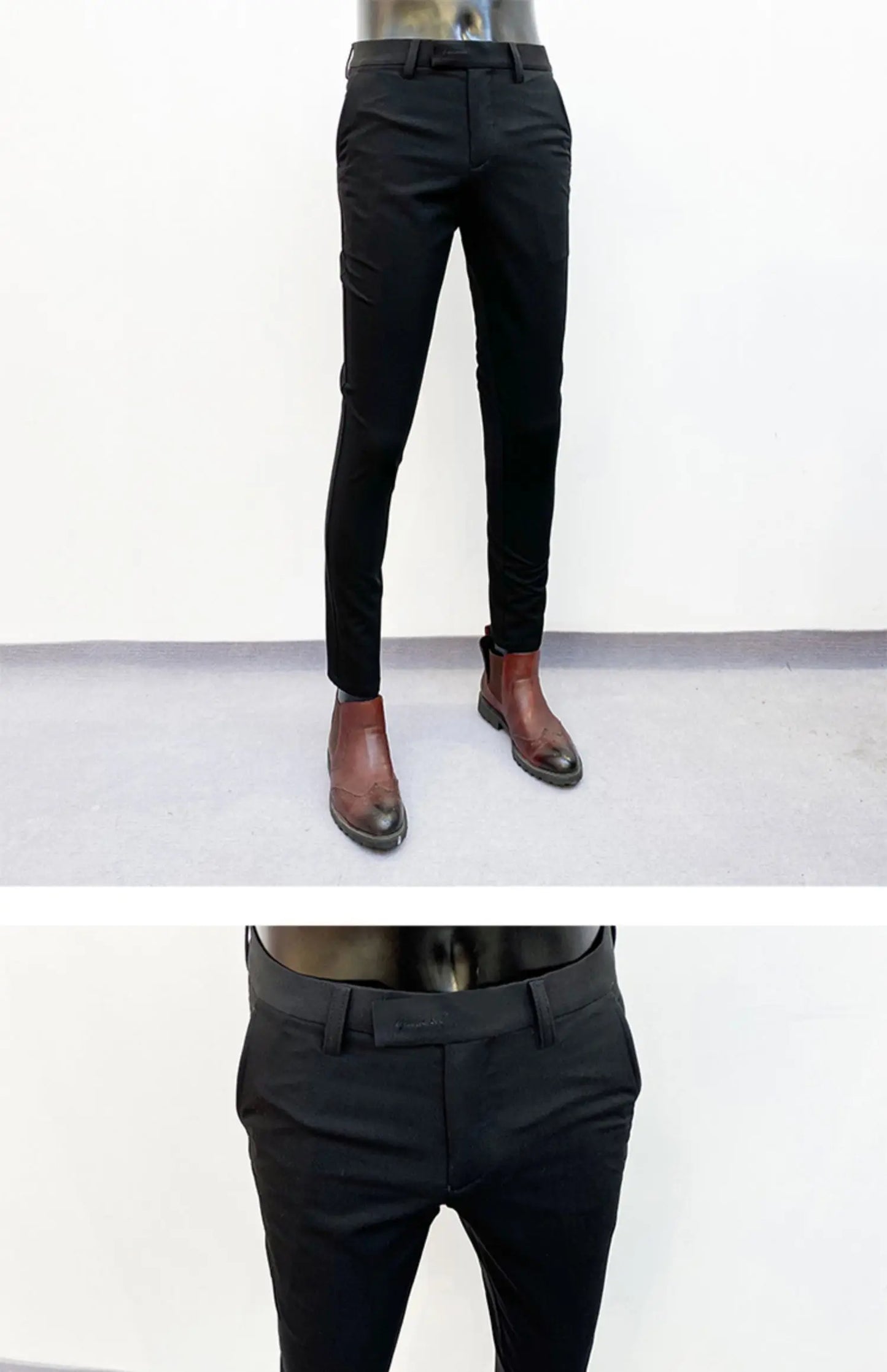 2025 Spring and Summer New Men's Casual Business Dress Pants Fashion Social Solid Wedding Party Suit Pants Slim Fit Suit Pants