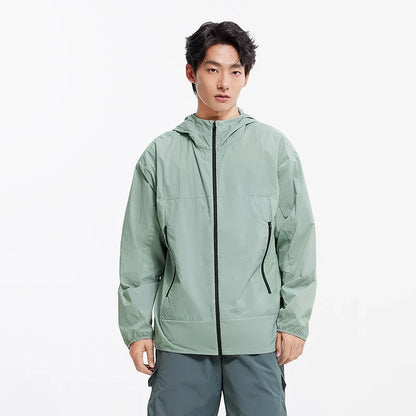 Sun Protection Jacket Men Lightweight Cool Feeling Triple Protection Hooded Top 2025 New Summer Jacket for Outdoor