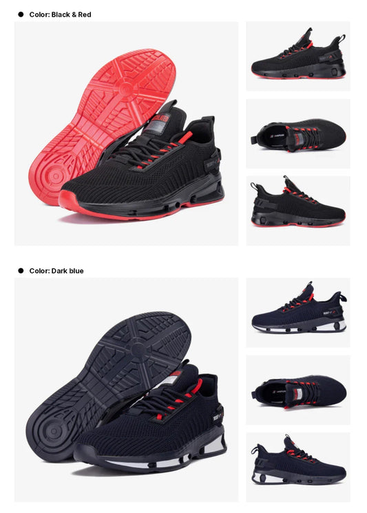 Lightweight Running Shoes For Men Casual Men's Designer Mesh Sneakers Lace-Up Male Outdoor Sports Walking Shoes