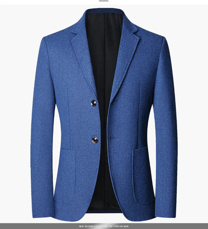 2025 Spring and Autumn New Six Color Checkered Non-iron  Suit Jackets for Men, Royal Blue Casual Blazer Masculino /blazer Hombre
