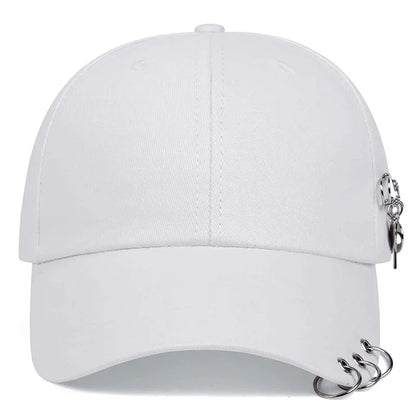 Unisex Star Iron Ring Baseball Caps Spring and Autumn Outdoor Adjustable Casual Hats Sunscreen Hat