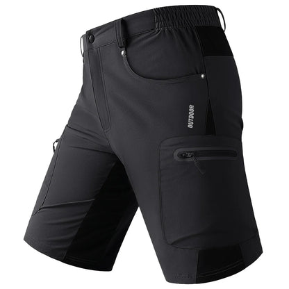 Quick Dry Cargo Shorts Mens Lightweight Work Cargo Shorts Multi Pockets Waterproof Outdoor Hiking Fishing Shorts Male