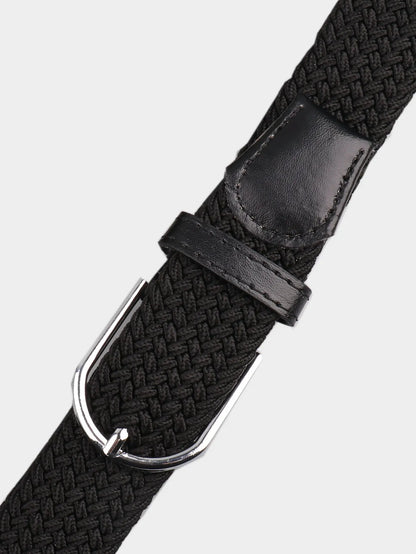 A casual, versatile multi-color elastic band for women, a retro-style belt suitable for both men and young people, a woven belt