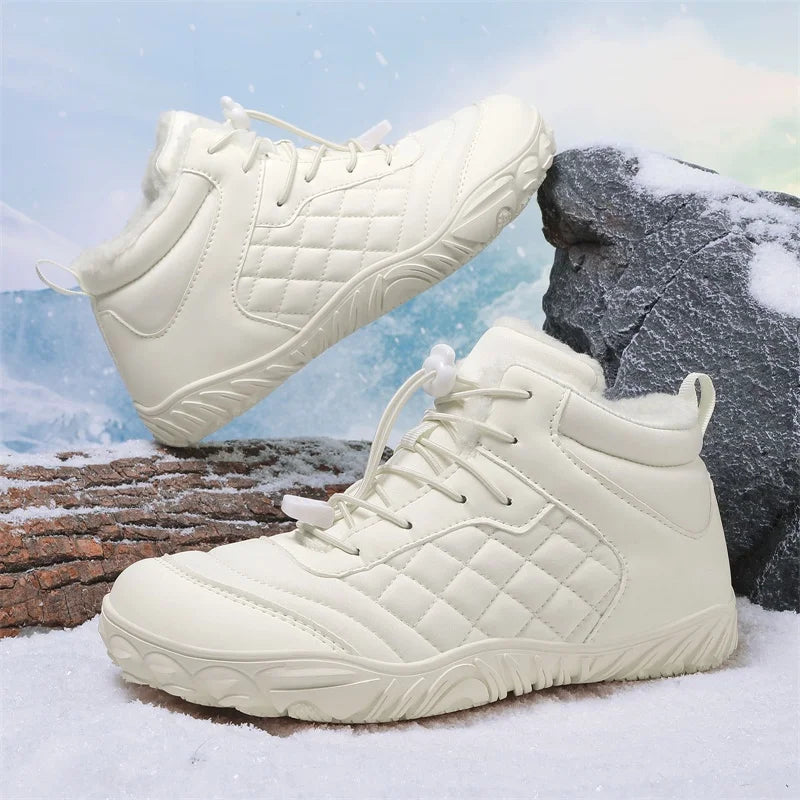 New Winter Booties Outdoor Waterproof Barefoot Boots For Men Ankle Boots Plush Warm Snow Shoes Non-slip Casual Sneakers Big Size